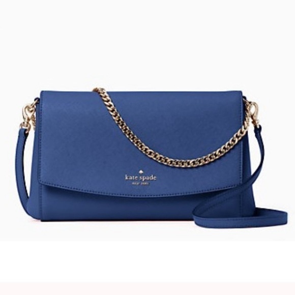 KATE SPADE River Blue Greer convertible crossbody/shoulder bag. NWT giftable - Picture 4 of 12